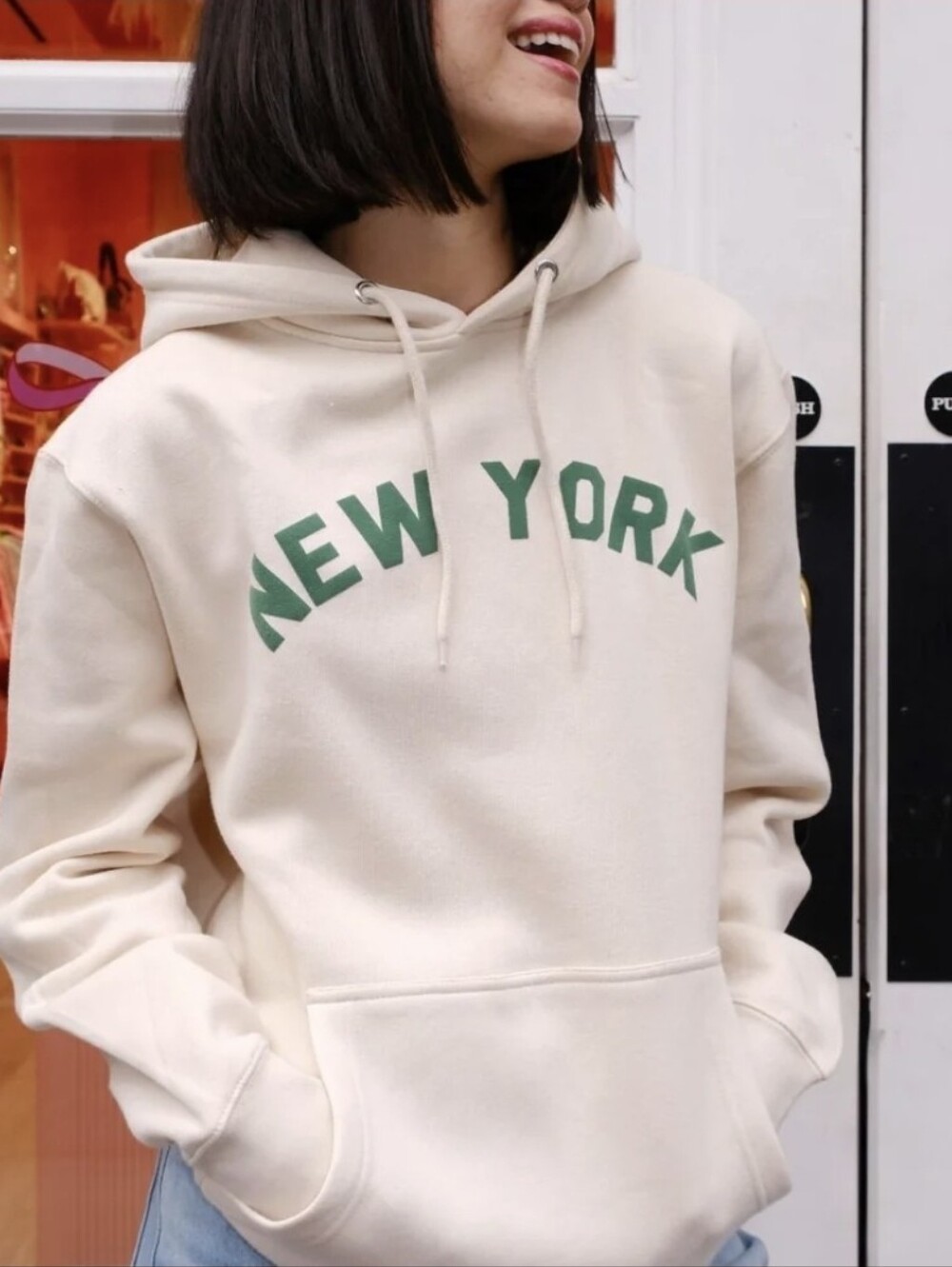 mure + grand New York Cream Hoodie - Women's Size Small